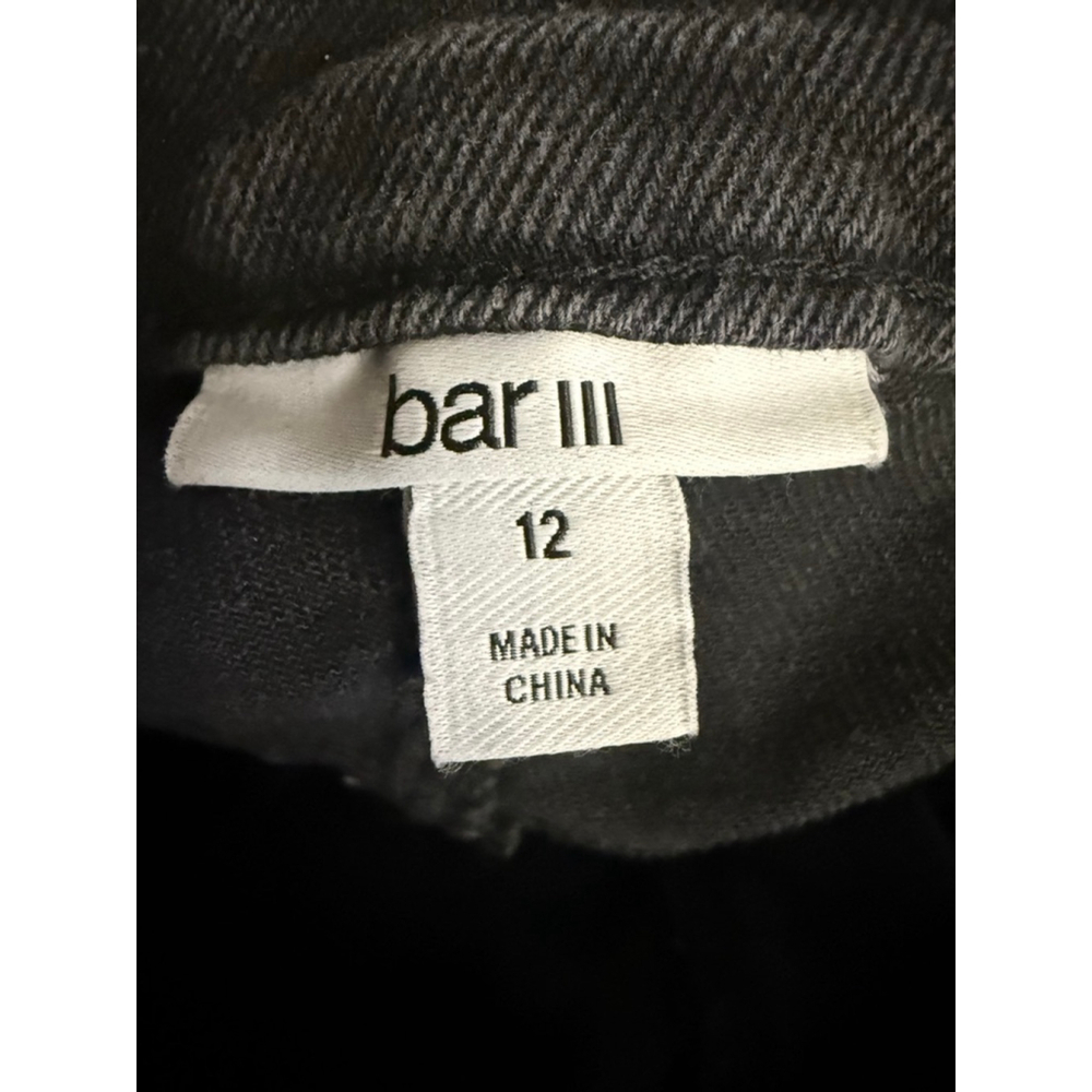Women's bar III Black Flare & Wide Leg Jeans with Slits Size 12 - Picture 6 of 7
